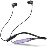 Zimo Aeroflex Bluetooth 5.2 Wireless In-Ear Headphones, 18Hrs Playtime, Deep Bass, Hd Calls, Dual Device Pairing,Voice Assist, Type-C Fast Charge Wireless Neckband, Ipx4 Water Resistant(Lilac & Black)