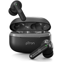 Ptron Zenbuds X1 Tws Earbuds-4 Quadpro Mics, 3D Audioscape, In-Ear Sensor, 40Hrs Playtime, Trutalk Ai-Enc Calls, 40Ms Movie/Music Modes, Bt5.3, Type-C Fast Charging, & Ipx5 Water Resistant (Jet Black)