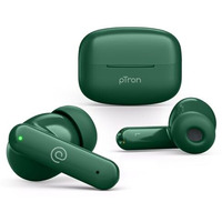 Ptron Zenbuds X1 Quad Mic Tws Earbuds, 40Hrs Playtime, In-Ear Sensor, Trutalk Ai-Enc Calls, 40Ms Movie/Music Modes, Bluetooth 5.3 Headphones, Typec Fast Charging & Ipx5 Water Resistant (Forest Green)