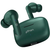 Ptron Basspods P81 In-Ear Wireless Earbuds, Pristine Sound, 32Hrs Playtime, Clear Calls Tws Earbuds, Bluetooth V5.1 Headphone, Type-C Fast Charging, Voice Assist & Ipx4 Water Resistant (Green)