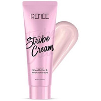 Renee Strobe Cream, Dewy Finish Highlighter For Face, Smoothens, Plumps & Hydrates Skin, Instant Luminous Glow, Hyaluronic Acid & Shea Butter Infused, Illuminating Makeup Base For All Skin Types 30Ml