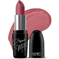 Renee Prime Matte Lipstick - Vintage Rose, Lightweight & Long-Lasting Formula, Creamy Matte Finish, One Swipe Application, Non-Drying, Vitamin E Infused, 4.5Gm