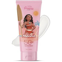 Princess By Renee Disney Moana Sunscreen With Spf 50, Protects & Nourishes, Zero White Cast, Lightweight & Non-Greasy, Quick-Absorbing Formula, Vitamin E, Cocoa Butter, Provitamin B5 Infused, 50 Ml