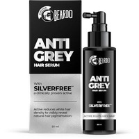 Beardo Grey Control Serum For Men, 50 Ml | Also Contains Amla + Methi + Rosemary + Brahmi + Bhringraj Extracts For Hair Shine | Lightweight And Non-Sticky