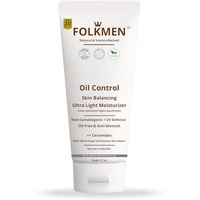 Folkmen Oil Control Ultra Light Moisturizer For Men| Prevents Dark Spots & Blemishes|Oily & Acne-Prone Skin|Rice Water & Ceramides|Spf 30 Pa+++|Oil-Free|Fast Absorbing|50 Gm