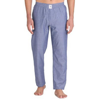 U.S. Polo Assn. Men Comfort Fit Solid Cotton I658 Lounge Mid Rise Bottom Pants - Pack Of 1 (Navy Chambray Xl)