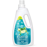 Fiama Fresh Hand Wash, 1000 Ml Family Pack, With Green Apple Extracts And Peppermint Essential Oil, Soft And Supple Hands, Fragrant Handwash