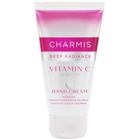 Charmis Deep Radiance Vitamin C Cream For Hands With Hyaluronic Acid, Protection From 99.9% Bacteria And Hydrated Hands, Non Sticky And Quick Absorbing, All Skin Types, 150G