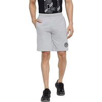 Van Heusen Athleisure Men's Shorts (70014_Grey Melange_L)