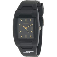 Sf Quartz Analog Black Dial Plastic Strap Watch For Men-Ns7920Pp13