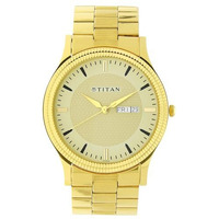 Titan Analog Gold Dial Men's Watch Nm1650Ym04/Nn1650Ym04/Np1650Ym04