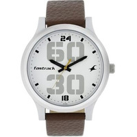 Fastrack Bold Analog White Dial Men's Watch Nm38051Sl06/Nn38051Sl06