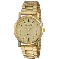 Sonata Analog Champagne Dial Men's Watch-Nn77049Ym01/Np77049Ym01