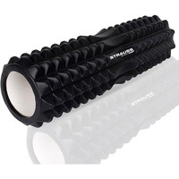 Strauss Grid Foam Roller, 33 Cm, (Black)