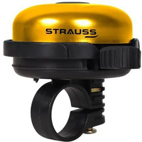 Strauss Bicycle Bell | Ultra-Loud Cycle Horn For Safety | Lightweight Anti-Rust Cycle Bell With Easy Flip Mechanism | Durable Quality Bell For Bikes | Cycling Accessories, (Yellow)