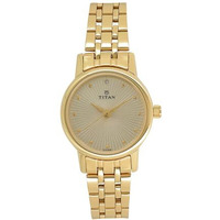 Titan Karishma Revive Analog Champagne Dial Women's Watch 2593Ym01/Nn2593Ym01/Np2593Ym01