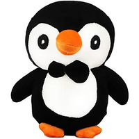 Webby Soft Animal Plush Penguin Toy 20Cm, Black