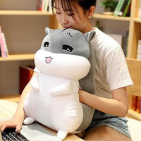 Webby Plush Cute Hamster Soft Toy Ragdoll Doll Big Pillow Girl Sleeping Bed Cute Girl Birthday Gift For Kids 35 Cm