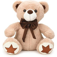 Webby Plush Cute And Adorable Teddy Bear With Star Paw | Birthday Gift For Girls, Wife, Girlfriend, Boyfriend, Husband | Diwali | Valentine Gift | Soft Toys For Kids And Adults (Beige)