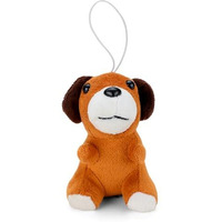 Webby Sitting Dog With Keychain Plush Stuffed Animal Toy Assorted - 1Piece
