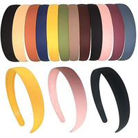 Anna Creations Hairband, Plastic Headband For Girls And Women, (Pack Of 12 Pcs) Multicolor