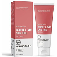 Dermatouch Bright & Even Tone Face Wash With Niacinamide, Vitamin E And Kojic Acid | Daily Gentle Face Wash For Tan, Pigmentation, Uneven Tone - 70G