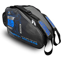 Jaspo Roller Skates Bag For Inline & Quad Skating (12X11X9 Inches)  Durable Polyester, Spacious Design To Carry Complete Roller Skate Kit (Grey Blue)