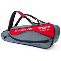Woke Exceed Badminton Kit Bag, Double Zipper, Spacious Badminton Equipment Bag, Adjustable Strap, Multiple Compartments (Exceed-925)