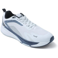Liberty Leap7X Evelster-E Sports Lacing Running Shoes For Men With Eva Sole|Suitable For Walking, Gym, Outdoor|Mesh Upper|Memory Foam Insole|Stylish, Comfortable & Durable (White - 42 Eu)