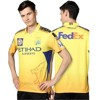 Playr Unisex's Geometric Classic Fit T-Shirt (Prcsk25-Fanjhs-Plain-Adult Yellow