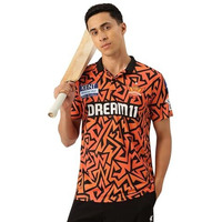 Playr Unisex's Regular Fit Jersey (Prsrh25-Fanjhs-Plain-Adult_Orange