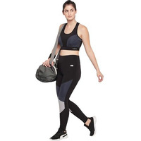 Clovia Women's Snug Fit Active Ankle Length Tights (Ab0109P13_Black_L)