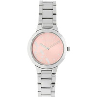 Fastrack Quartz Analog Pink Dial Stainless Steel Strap Watch For Girls-Ns6150Sm04