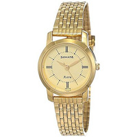 Sonata Quartz Analog Champagne Dial Stainless Steel Strap Watch For Women-Ns87018Ym01/Nt87018Ym01