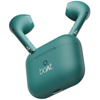 Boat Airdopes Joy, 35Hrs Battery, Fast Charge, Iwp Tech, Low Latency, 2Mic Enx, Type-C Port, V5.3 Bluetooth Earbuds, Tws Ear Buds Wireless Earphones With Mic(Dark Cyan)