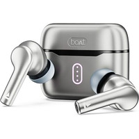 Boat Airdopes 141 Pro Buds, 13Mm Drivers, Metallic Finish, 60Hrs Battery, 4Mics Enx, Fast Charge, Ipx5, V5.3 Bluetooth Tws In Ear Earbuds Wireless Earphones With Mic (Surfer Silver)