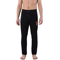 U.S. Polo Assn. Men Cotton Polyester Jersey Iyam Lounge Track Pants - Pack Of 1 (Black L), Regular, Mid Rise