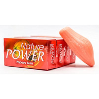 Power Soaps Nature Power Papaya Aura Soap (4 Pieces X 125 Gram)