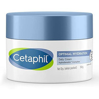 Cetaphil Optimal Hydration Daily Cream 50G | Lightweight Moisturizer & Fast Absorption | Hyaluronic Acid, Blue Daisy Extract, Niacinamide