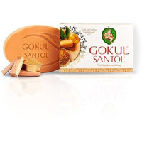Gokul Santol Pure Sandalwood Bath Soap - Anti-Bacterial, Long-Lasting Fragrance | 75G (Pack Of 3) | Gentle And Nourishing | Safe On All Skin Types
