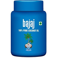 Bajaj 100% Pure Coconut Oil 600Ml Wide Mouth Jar