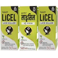 Licel Lice & Nits Killer Oil | Herbal Lice Killer Oil | Kills Lice, Eggs And Nits Naturally | Proven And Tested For 5 Decades Pack Of 3 (55 Ml)