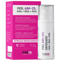 Cos-Iq 25% Aha + 2% Bha + 6% Pha Peeling Solution For Face | 10-Minute Facial | Chemical Peel For Face For Glowing Skin | Exfoliating Serum| Men & Women | At-Home Facial | 30Ml