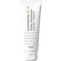 Cos-Iq Exfoliating Face Wash For Oily & Dry Skin | 2% Salicylic Acid Bha & 10% Glycolic Acid Aha | Sulphate-Free Anti-Acne Face Cleanser For Acne, Pimples, Skin Brightening, Dirt & Oil Control | 100Ml