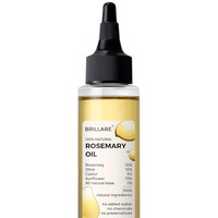Brillare Rosemary Oil For Rapid Hair Growth | Improves Hair Thickness | Controls Hair Fall & Nourishes Scalp | 100% Natural, Non Greasy Hair Oil For Men & Women (100 Ml)