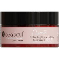 Seasoul Spf 50 Sunscreen Ultra Light Uv Defense Cream For Broad Spectrum Uva & Uvb Protection, Skin Brightening With Hyaluronic Acid, Glutathione & Vitamin C (100 G)|For Combination Skin Types