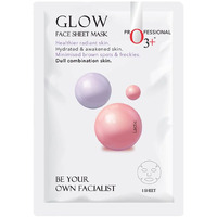 O3+ Facialist Glow Face Sheet Mask 30G For Men & Women | Hydrates And Awakens Skin, Minimizes Brown Spots And Freckles