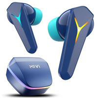 Mivi Commando Q7 Gaming In-Ear Earbuds For Lag-Free Gaming, 35Ms Ultra-Low Latency, Triple Tap For Gaming Mode, Aurora Lights, 50H Intense Gaming With Super Solid Bass