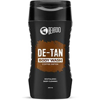 Beardo De-Tan Body Wash For Men, 200Ml | Tan Removal And Caffeine Body Wash | Detan With Coffee & Aloe Extracts | For Body & Face | Refreshing Fragrance