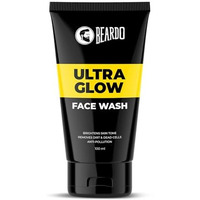 Beardo Ultraglow Face Wash For Men | Red Algae, White Lily & Menthol For Brightened, Hydrated And Refreshing Skin | Face Wash For Tone Brightening And Glowing Skin | Suitable For All Skin Types | 100Ml